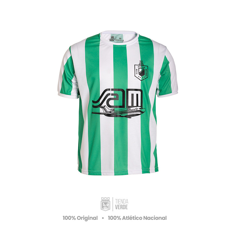 Camiseta SAM rayas 2 Retro Atlético Nacional 2021