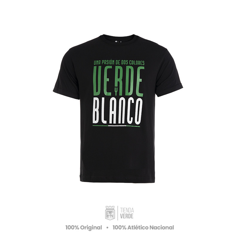 Camiseta Negro Verde Y Blanco Atlético Nacional