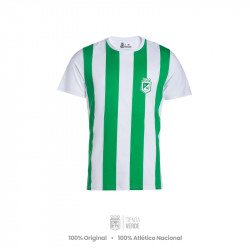 Camiseta rayas escudo 1996 Moda Atlético Nacional