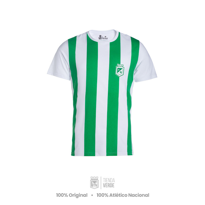 Camiseta rayas escudo 1996 Moda Atlético Nacional