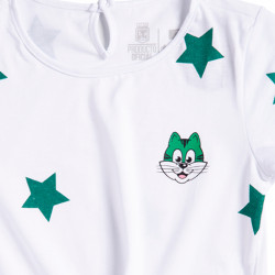 Camiseta Para Bebe Blanca Estrellas Atlético Nacional 2022