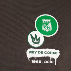 Camiseta Bicampeón Continental Gris Atlético Nacional 2022