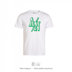Camiseta Universitaria Blanca A/N Atlético Nacional 2022