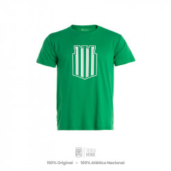Camiseta Verde Escudo Rayas...