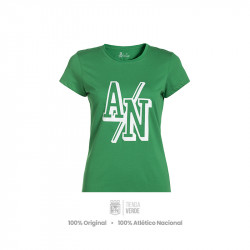 Camiseta Dama Verde A/N...