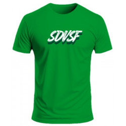 Camiseta Verde letras Sdvsf...