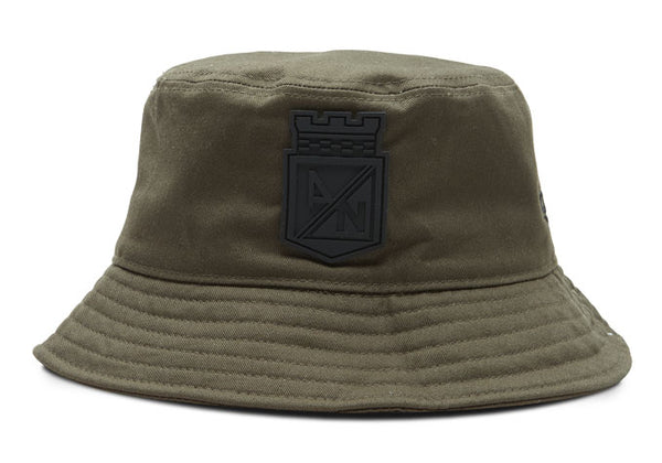 GORRO BUCKET VERDE MILITAR ESCUDO