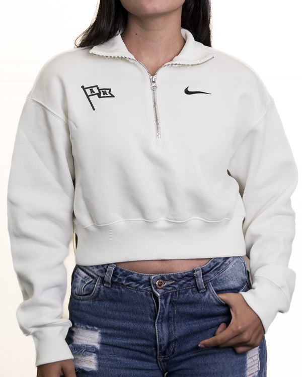 BUZO CROP BLANCO MUJER NIKE