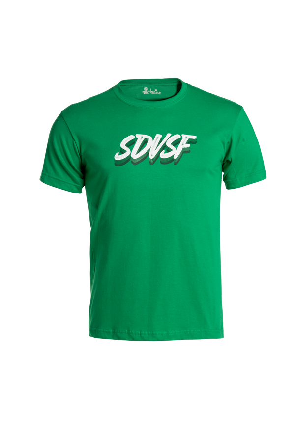 CAMISETA VERDE LETRAS SDVSF