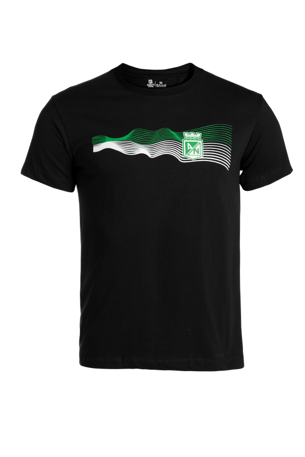 CAMISETA NEGRO ONDAS ESCUDO