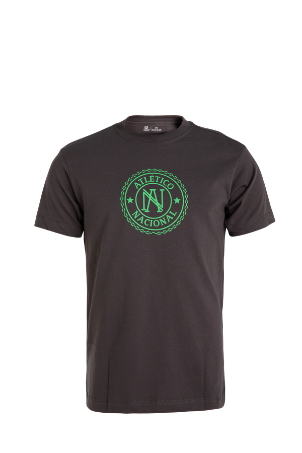 CAMISETA GRIS OSCURO CIRCULO