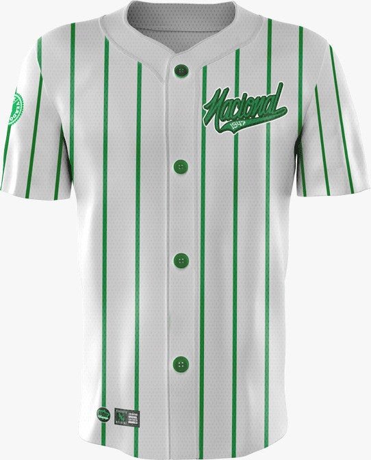 Camisa Blanca Tipo Béisbol