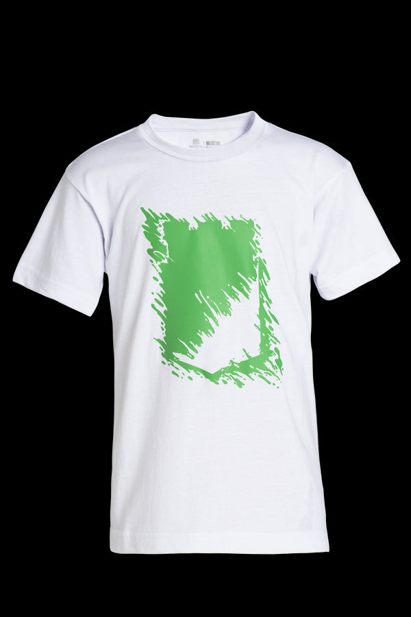 Camiseta Niño Blanca Verde/Blanco