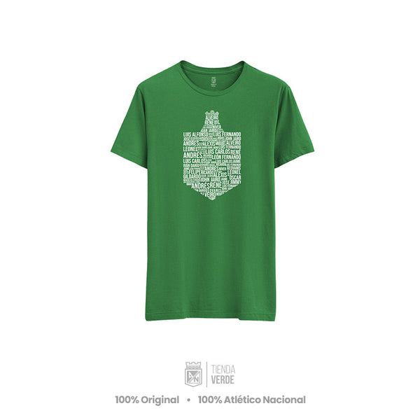 Camiseta Verde Escudo Nombres 89