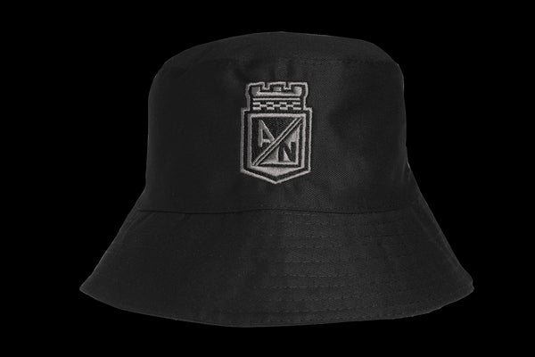 Gorro Bucket Negro Escudo Gris